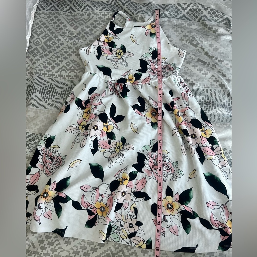 Torrid Halter Floral Skater Dress Size 0 - Picture 3 of 5